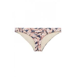 Eberjey Banana Pink & Blue Leaf Lulu Swim Bikini Bottom Small NWT